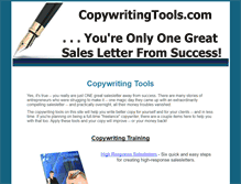 Tablet Screenshot of copywritingtools.com
